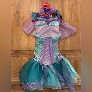 Halloween Mermaid Costume for Kids - 3T- 4T Purple and Teal